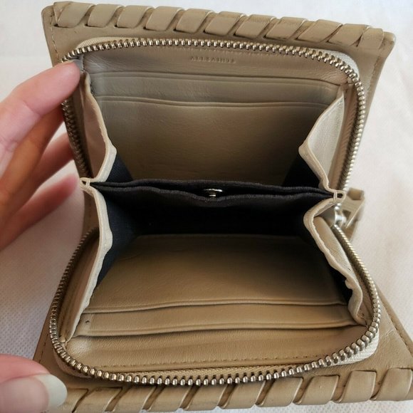 All Saints Kita Zip Around Wallet Braided Leather - Picture 8 of 8